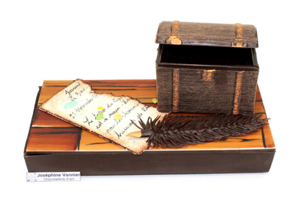 Boite Trésor Garnie en Chocolat