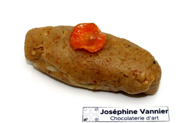 Gefilte Fish - Raifort, praliné, pate d'amande, pate d'orange, carotte confite