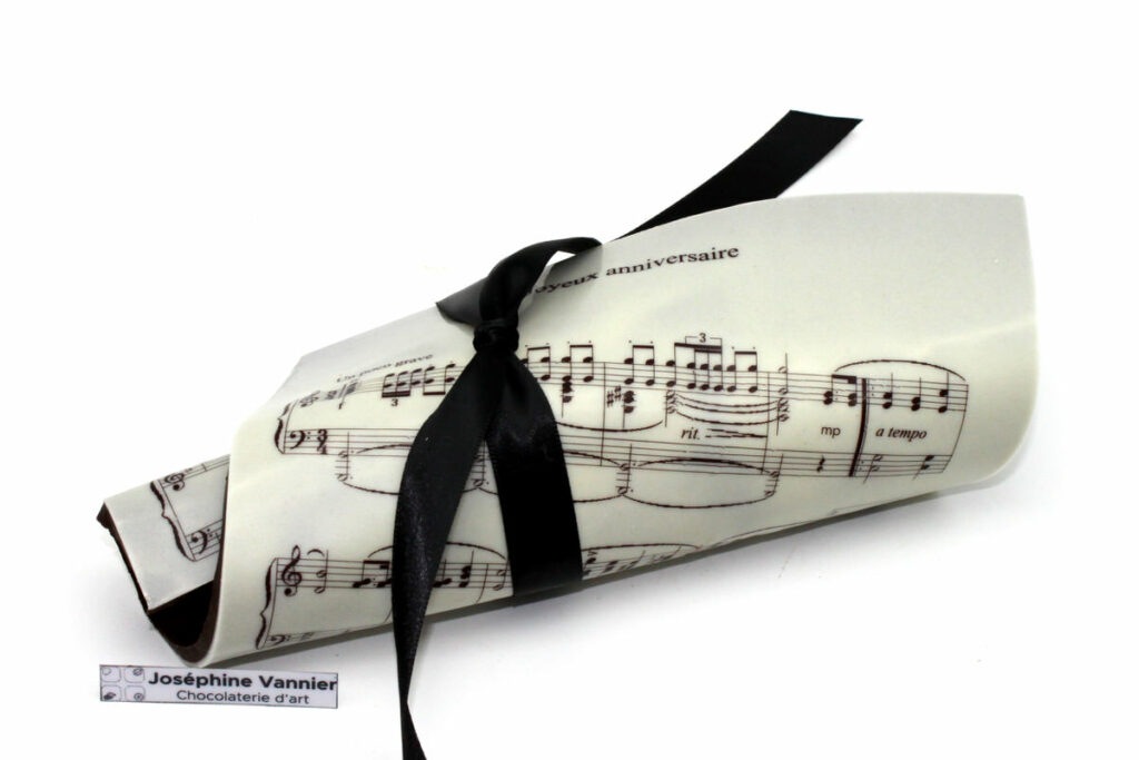 Partition Joyeux Anniversaire en Chocolat Joséphine Vannier