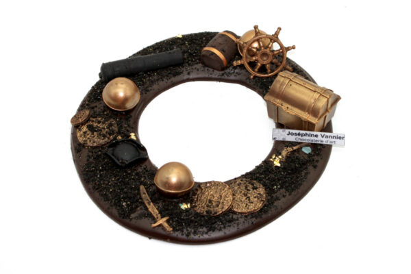 Couronne T2 sable noir en chocolat noir
