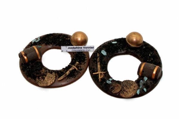 Couronne T1 sable noir en chocolat noir