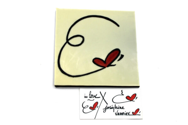 Plaque In Love T2 en chocolat noir - Edition Limitée