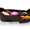 Barque en chocolat noir garnie
