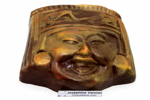 Masque Aztèque en chocolat