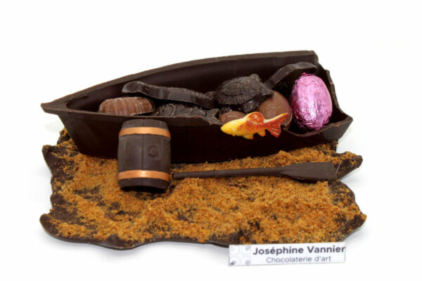 Paysage Sous-marin T1 en chocolat noir garni