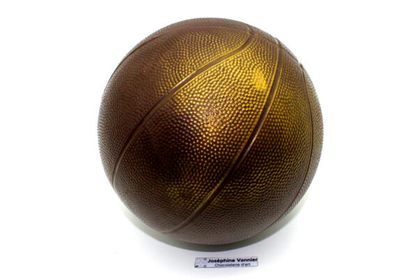 Ballon de Basket 17cm en chocolat noir
