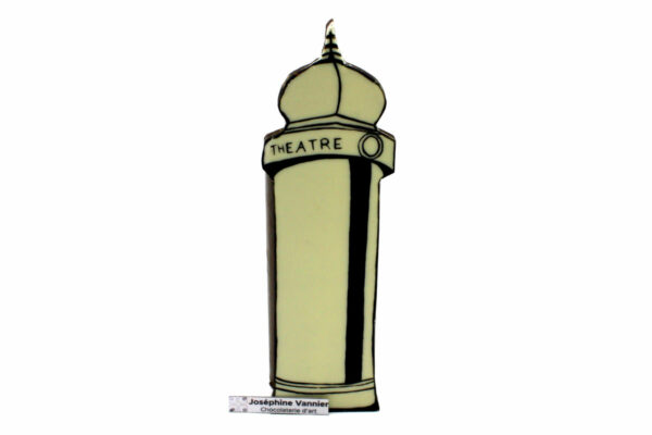Colonne Morris en Chocolat noir Garnie