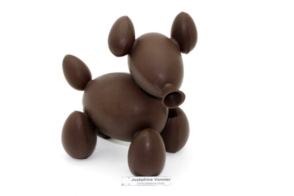 Balloon Dog en chocolat noir