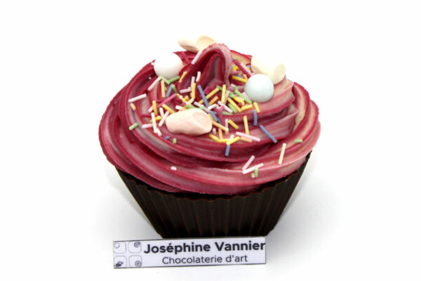 Cupcake en chocolat noir Garnie