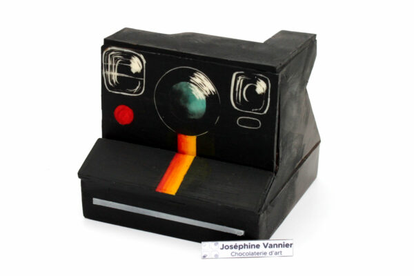 Polaroid en chocolat noir