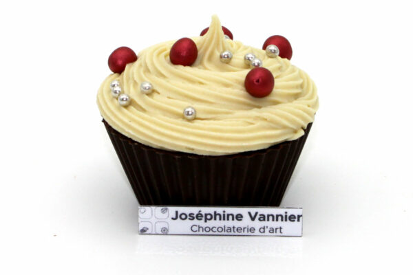Cupcake en chocolat noir Garnie