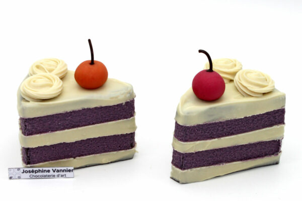 Part de Gateau en chocolat noir