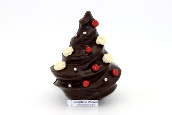 Sapin Chantilly Garni en chocolat noir