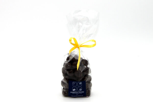 Dés de Coco enrobés de Poudre d’Amande & Chocolat Noir