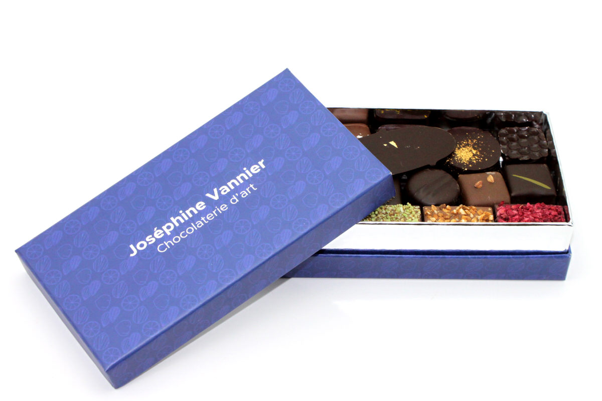 Ecrin de 140g d'assortiments de chocolats