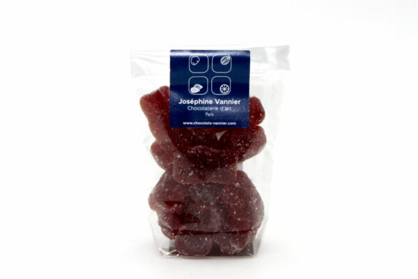 Nounours en Pâte de Fruits à la Fraise