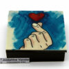 Boite en chocolat noir Fingers in love garni T1