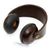 Casque audio en chocolat noir