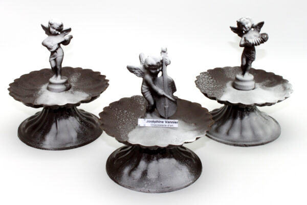 Fontaine enneigée T2 en chocolat noir