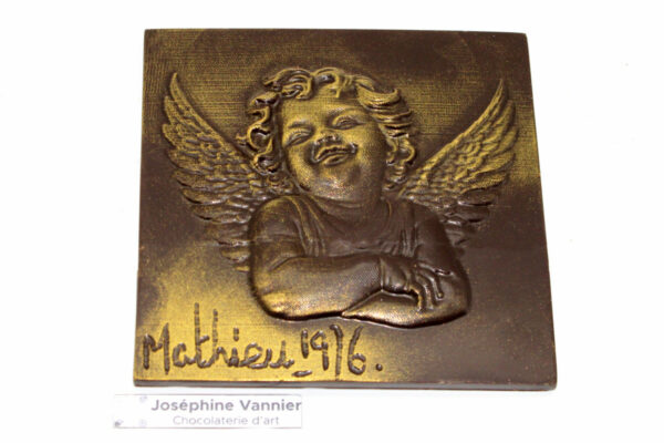 Plaque ange par Mathieu 1976
