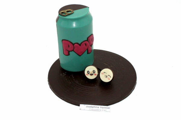 Soda pop en chocolat noir