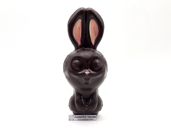 Skouiky le lapin de Stan Manoukian en chocolat noir 72% garnie
