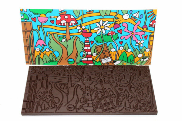 Tablette Le D en chocolat noir 72%