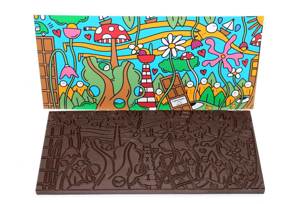 Tablette Le D en chocolat noir 72%