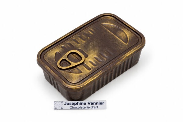 BOÎTE À SARDINE en Chocolat Noir 72% garnie