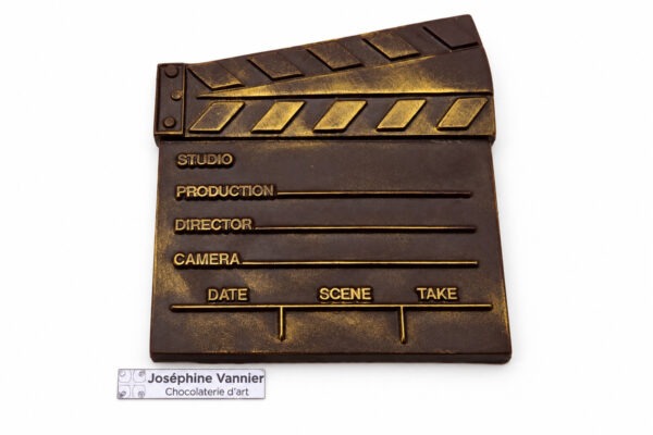 CLAP DE CINÉMA en Chocolat Noir 72%