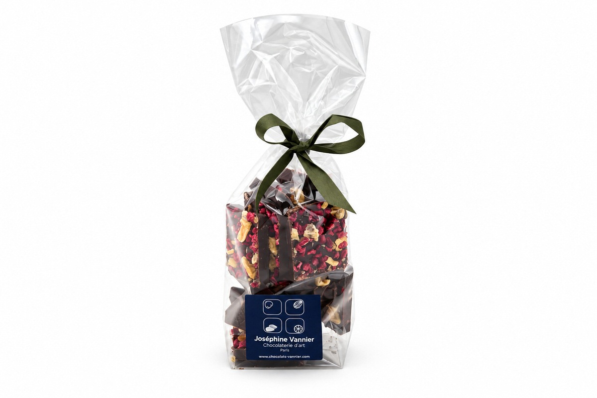 CARRÉS GOURMANDS — Chocolat Noir, Framboise & Kiwi