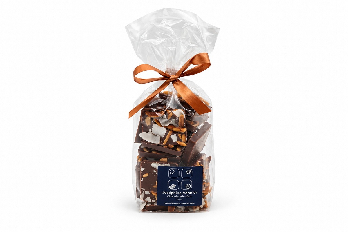 CARRÉS GOURMANDS — Chocolat au Lait, Noix de Coco & Amandes
