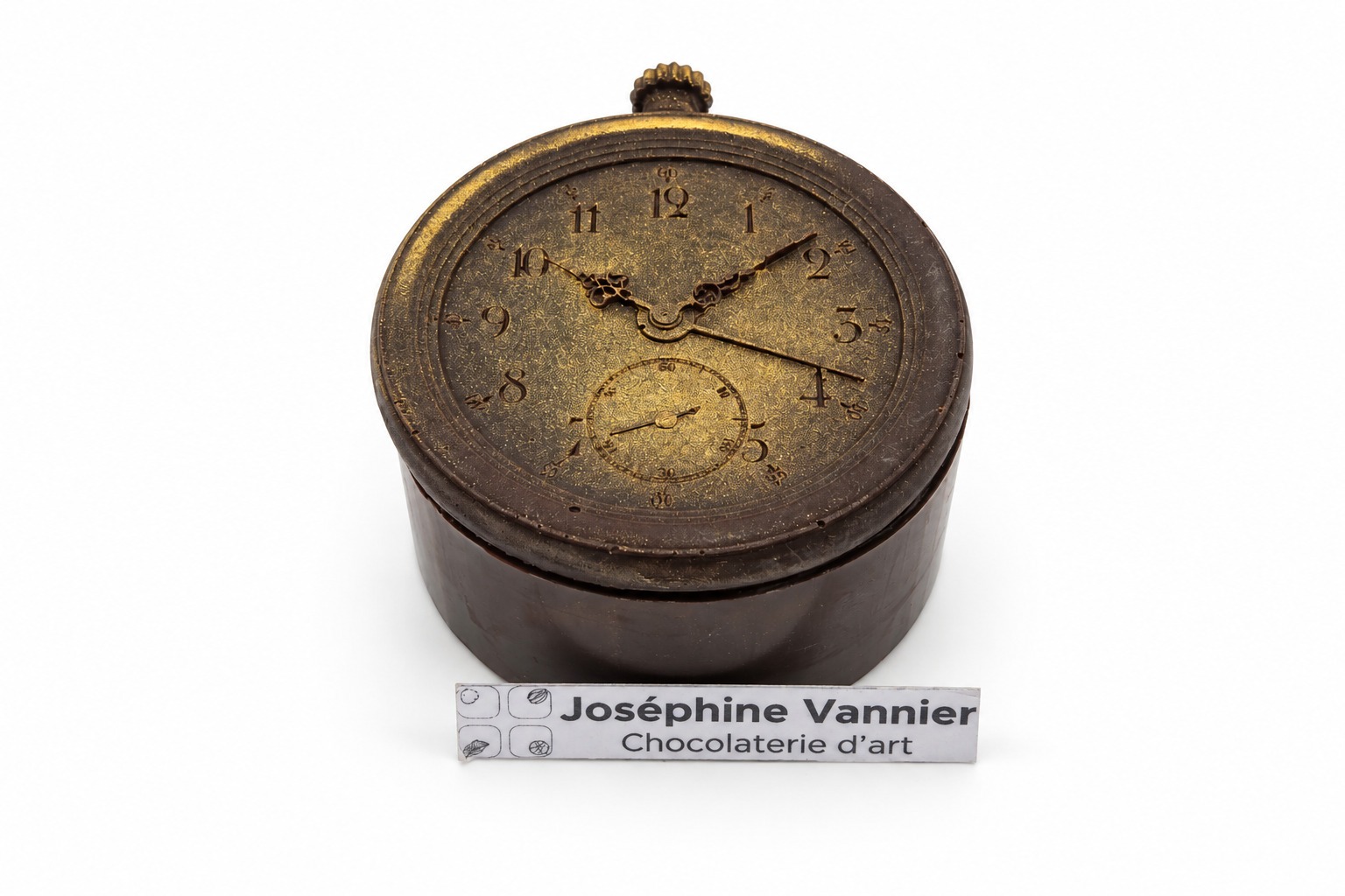 BOÎTE MONTRE À GOUSSET en Chocolat Noir 72% & Amandes Enrobées – Image 2