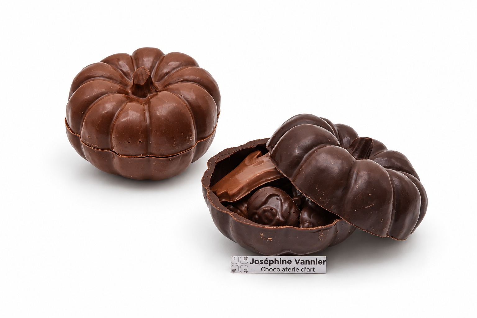 Citrouille T2 en chocolat noir 72%