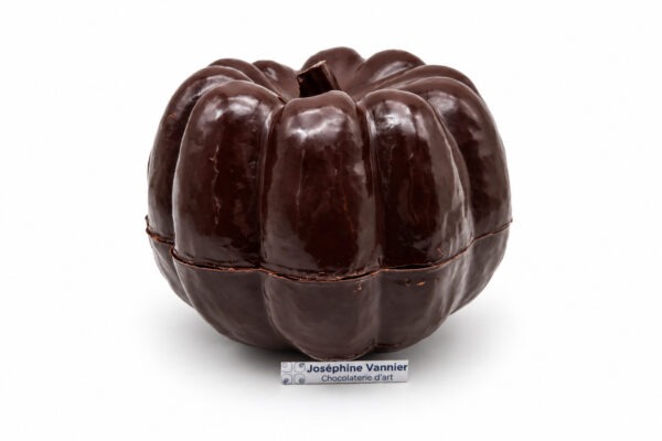 GRANDE CITROUILLE HALLOWEEN en Chocolat Noir 72%