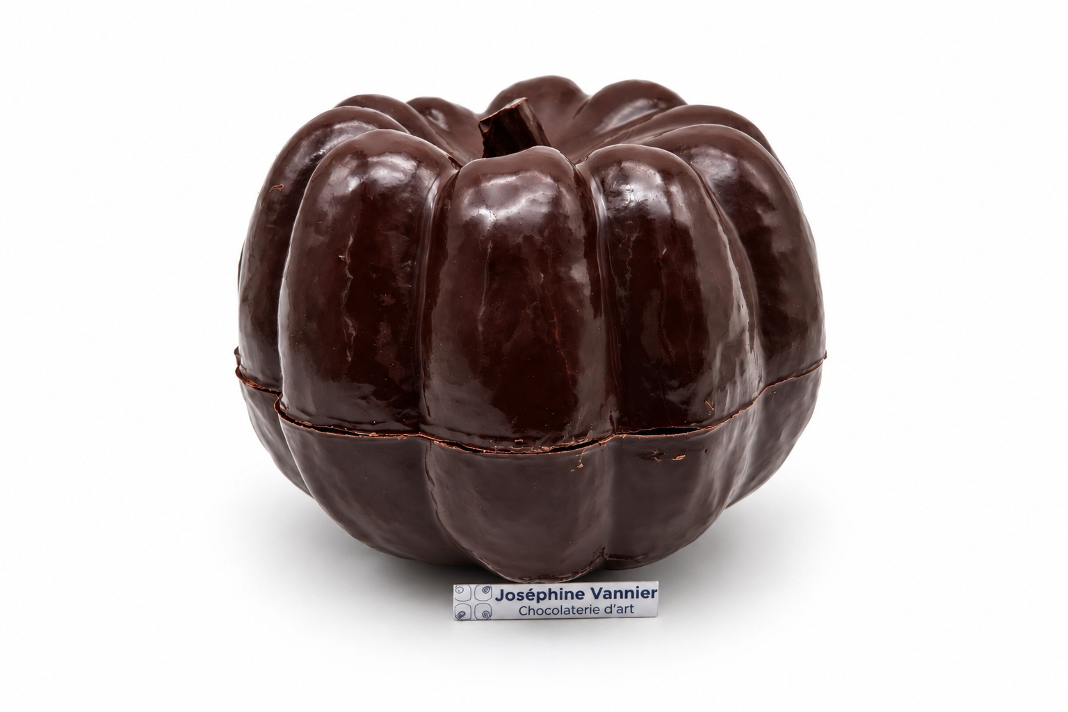 GRANDE CITROUILLE HALLOWEEN en Chocolat Noir 72%