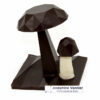 Champi Facettes sur plaque T1 en Chocolat
