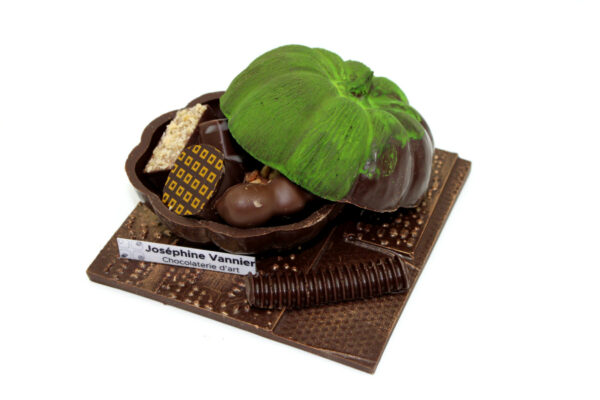 Citrouille Radioactive T1 Garnie en Chocolat