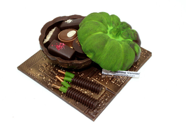 Citrouille Radioactive T2 Garnie en Chocolat