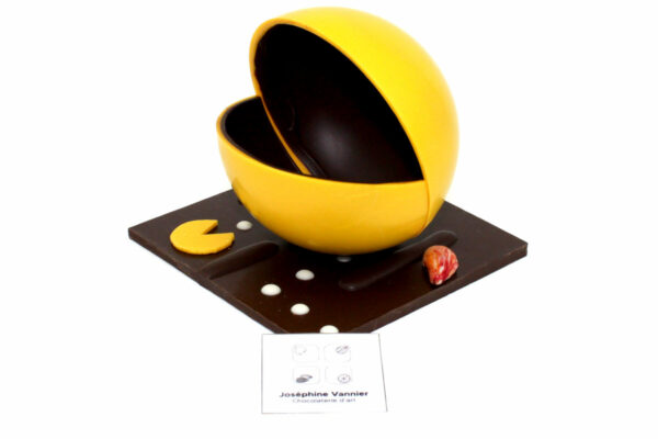 Pac-Man sur plaque T1 en Chocolat